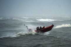 Lyme Regis Lifeboat in a force 9 gale