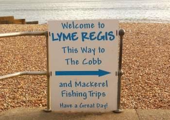 Mackerel fishing trips & Cobb sign