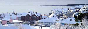 Snow over Lyme Regis