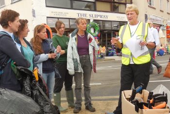 Lyme Regis Beach Clean Volunteers